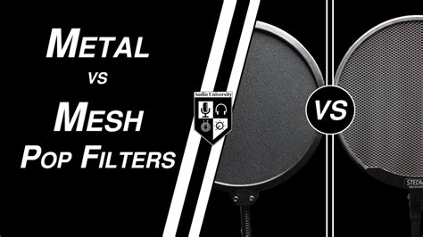 is a metal pop filter better than fabric|metal pop filter vs nylon.